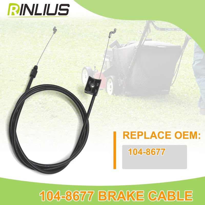 Rinlius Lawn Mower Brake Cable 104-8677 for Toro Recycler 22" 20001 20003 20005 20007 20008 20009 20012 20016 20019 Walk-Behind Lawn Mowers Replacement Stens 290-935 1048677 - Image 4